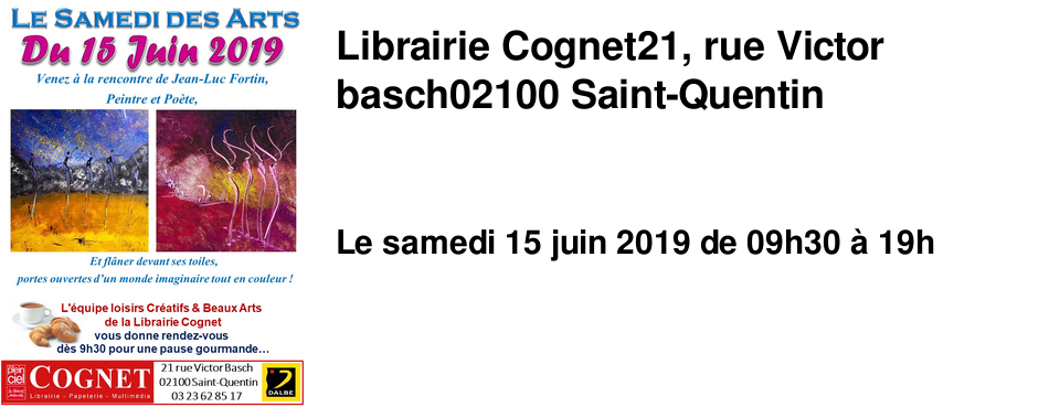 Librairie Cognet 21, rue Victor basch 02100 Saint-Quentin