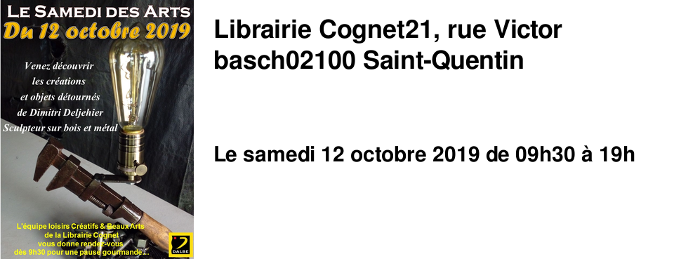 Librairie Cognet 21, rue Victor basch 02100 Saint-Quentin